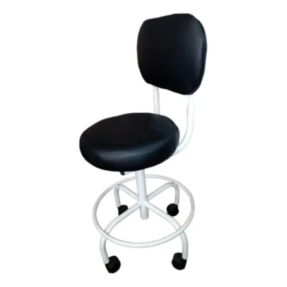 Asiento Giratorio Taburete Medico Con Respaldar