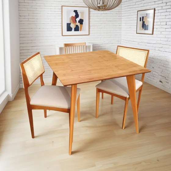 Mesa De Jantar Casa Uai 4 Lugares Cinamomo Design Moderno
