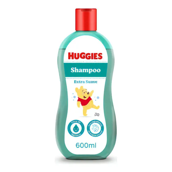 Huggies Shampoo Extra Suave Hipoalergênico 600 mL