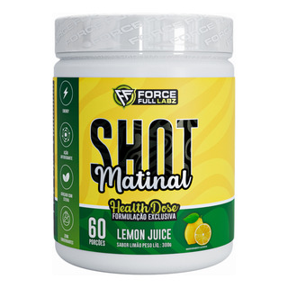 Shot Matinal Health Dose Cúrcuma, Cafeína, Vitaminas C, D, E, L-beta Glucana - 300g, 60 Porções - Force Full Labz Shot Matinal Health Dose Cúrcuma, Cafeína, Vitaminas C, D, E, L-beta Glucana - 300g, 60 Porções - Force Full Labz