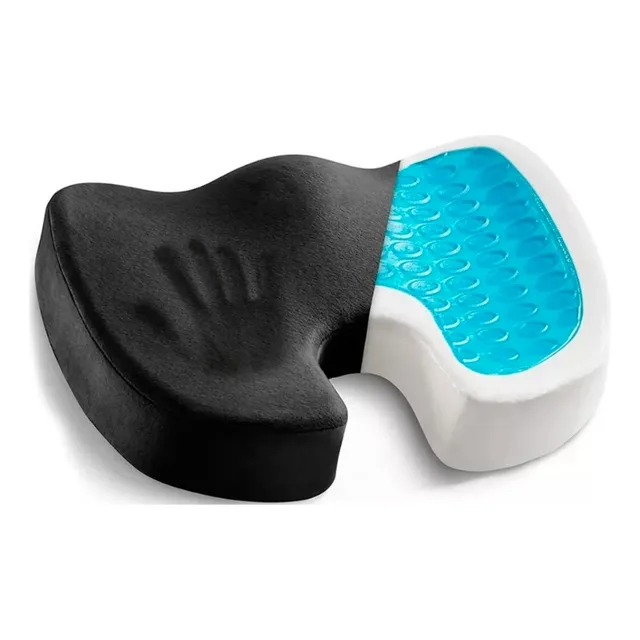 Cojín Lumbar Premium Gel Viscoelástico Coxis Auto Silla