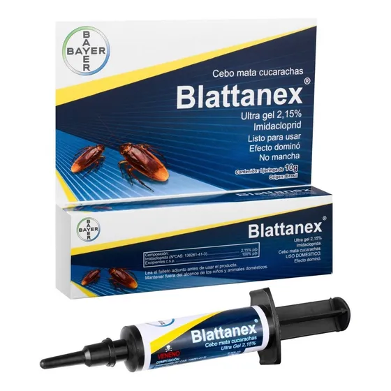 Gel De Cucarachas 10 G, Blattanex De Bayer
