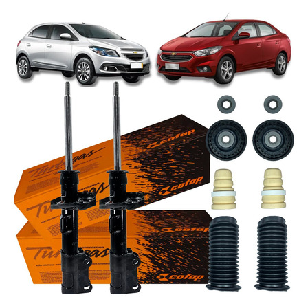 Par Amortecedor Dianteiro Kit Batente Coxim Gm Onix Prisma Par Amortecedor Dianteiro Kit Batente Coxim Gm Onix Prisma