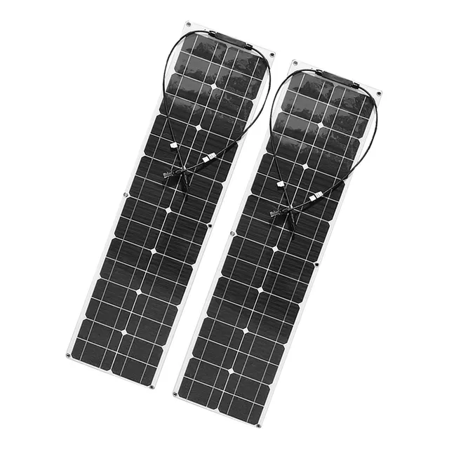 Panel Solar Flexible Pieza Monocristalino Mono Cargador Red