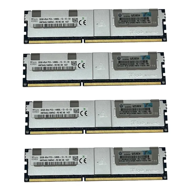 Ram 128gb Pc3-14900l Ecc/reg Proliant 4rx4 Lote 4/32gb Factu