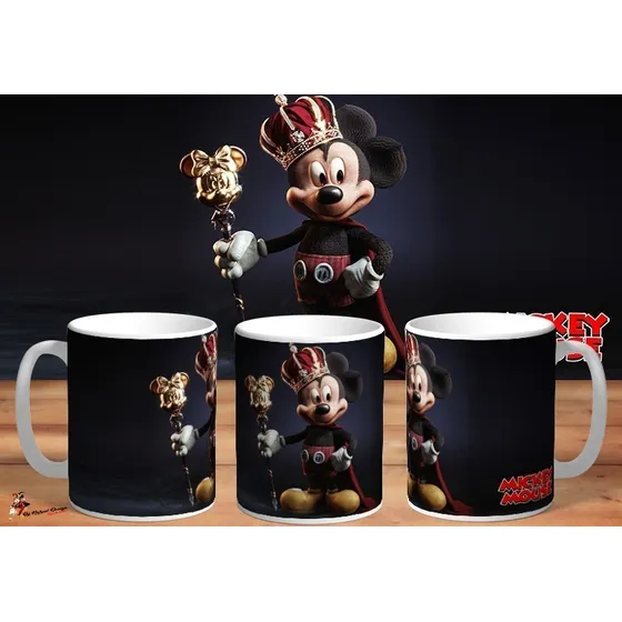 Taza De Ceramica Mickey Mouse Real 3d 4k Art