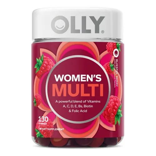 Olly Gomitas Multivitaminico Mujer Acido Folico B12 130 Gum Sabor Frambuesa