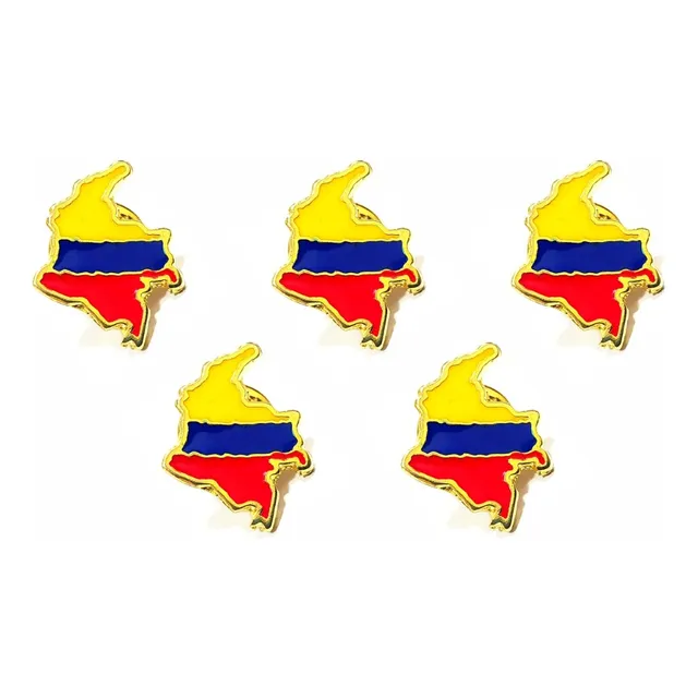 5 Pines Solapa Mapa De Colombia  Broche