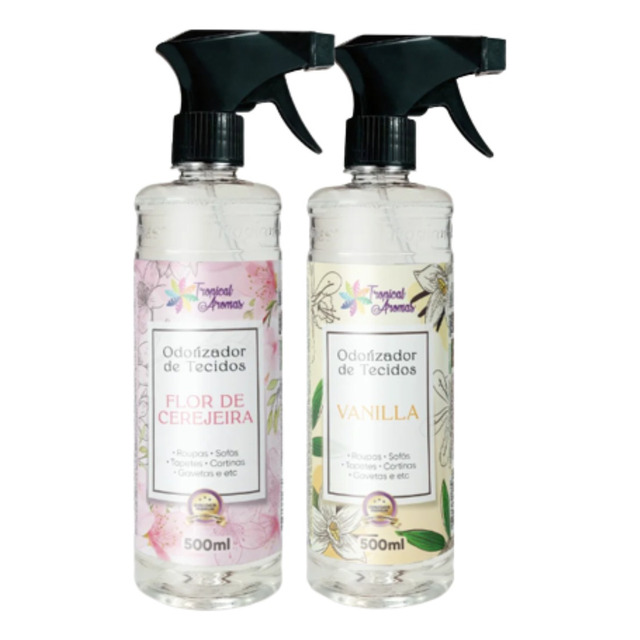 Kit 2 Agua Perfumada Roupa Lençol Spray 500ml Escolha Aroma Kit 2 Agua Perfumada Roupa Lençol Spray 500ml Escolha Aroma