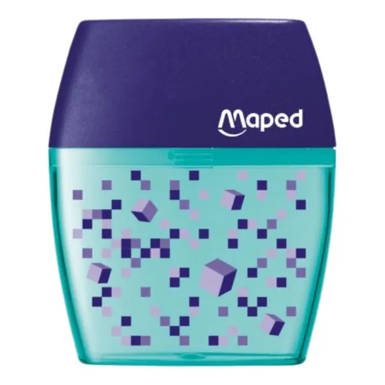 Maped 2 furos Afilador Pixel Party Maped Shaker 2 orificios con depósito