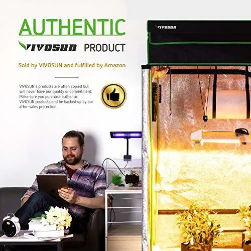 Vivosun Mylar Tienda Campaña Hidroponica Ventanilla Para Hn