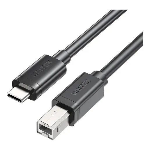 Cable Usb-c Unitek Para Impresoras 5m Usb-c 480mbps A Usb-b Color Negro