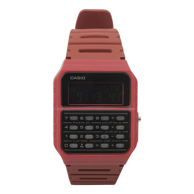 Casio Ca-53wf-4b Calculadora Hombres Digitales Rojos Mn6wg