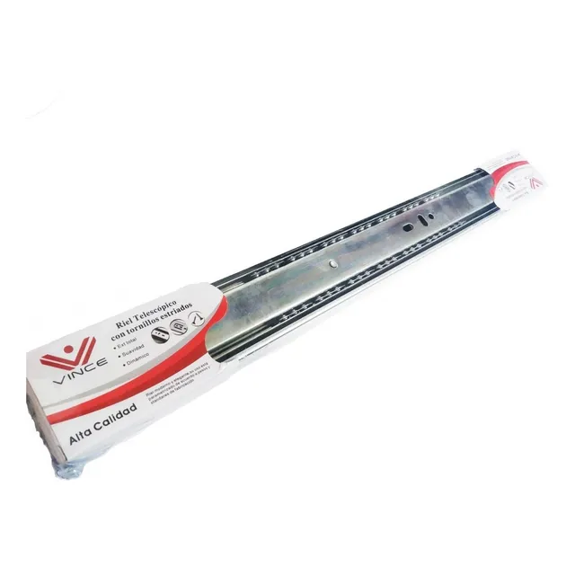 Corredera Para Cajón Full Extensión Pesado 45cm 83lb 1 Juego