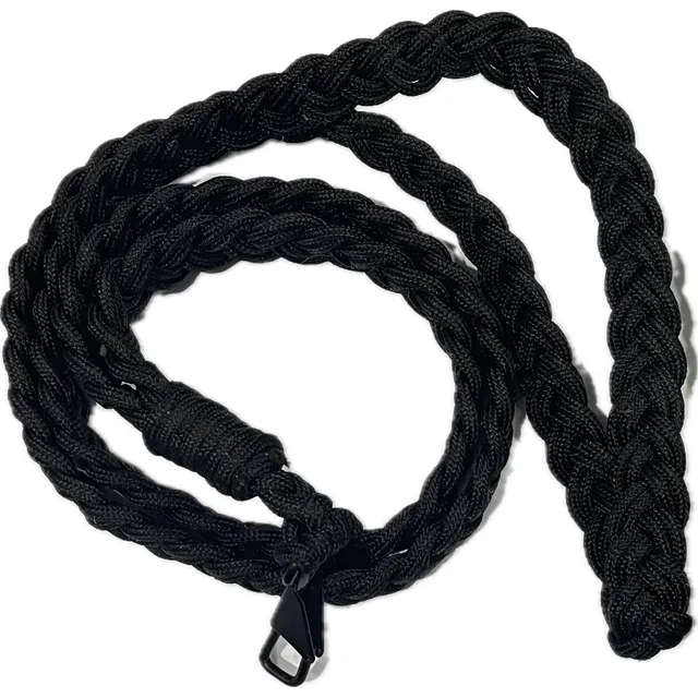 Linea O Cordón De Vida Trenzada Doble Negro/verde Pistola