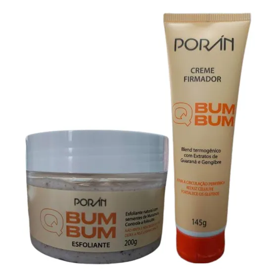 Kit Creme Firmadora Esfoliante Qbumbum Reduz Celulite -porán