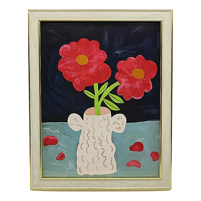 Cuadro Decorativo De Flores Varios Diseños 26cm