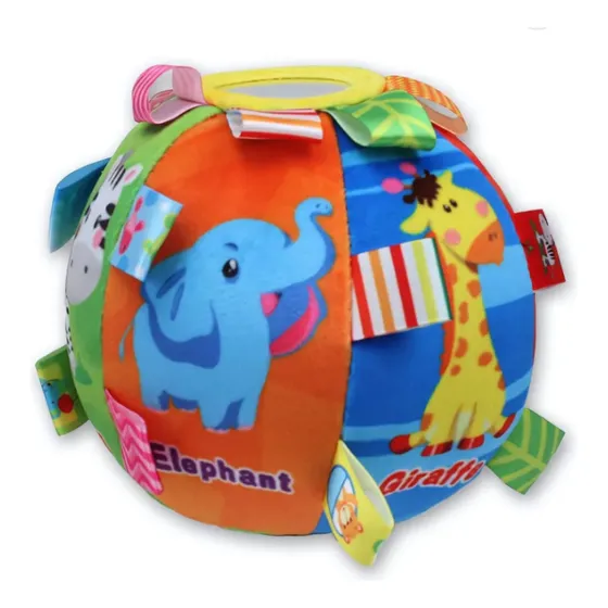 Pelota Multicolor Con Sonido Para Bebés - Global Kids