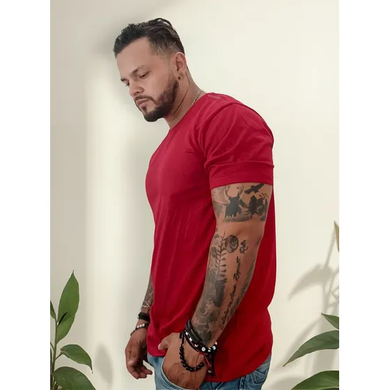 Camiseta Lisa Para Estampar Por Mayor Algodon Peinado Hombre