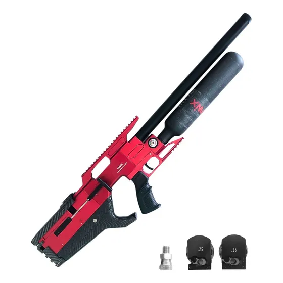 Rifle Pcp Evanix Cloud Ultra Red 6,35 Mm .25 Semi Automatico