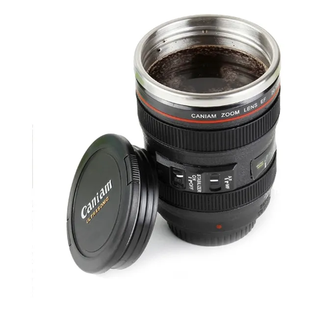 Vaso Mug Lente Camara Termo Taza  Canon 24-105mm 400ml 