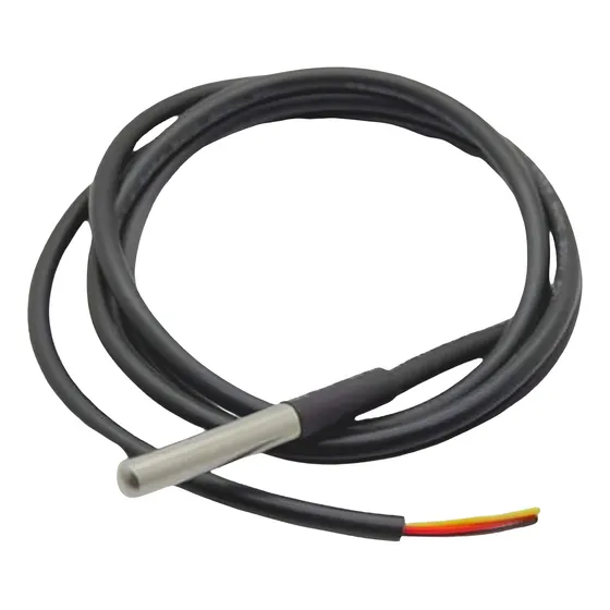 (5 Peças) Sensor De Temperatura Ds18b20 Prova Dágua 1m