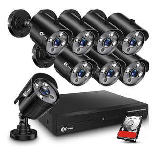 Sistema De Camaras De Seguridad Xvim 8ch 1080p Con 1tb De Sistema De Camaras De Seguridad Xvim 8ch 1080p Con 1tb De