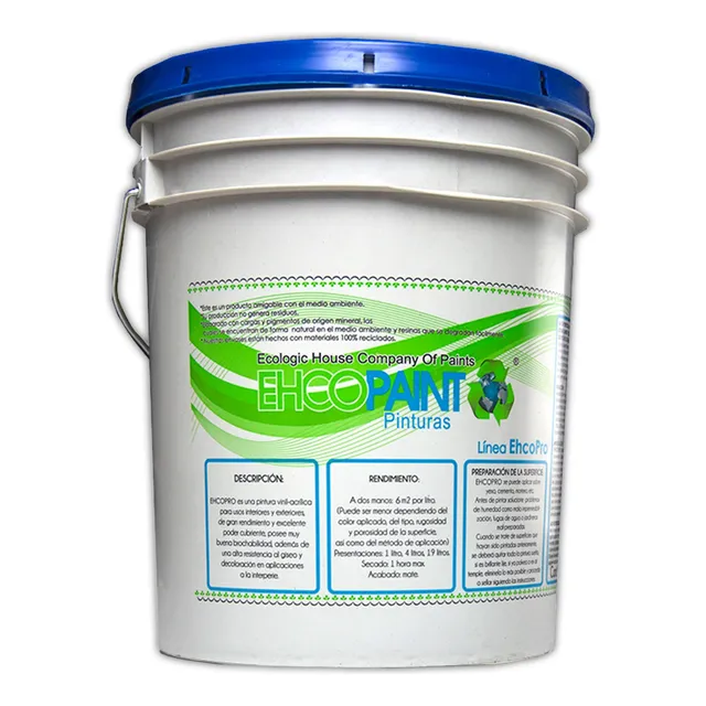 Pintura Vinilica Acrilica Lavable 19 L 5 A 7 Años Int. Ext.