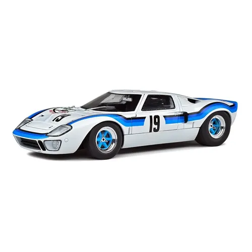 Miniatura Ford GT40 MK.1 Solido 1:18 Branco Colecionável Detalhado