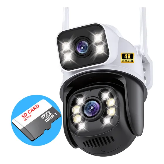 Kit Câmera Lente Dupla Externa + Cartão De Memória Sd 64gb