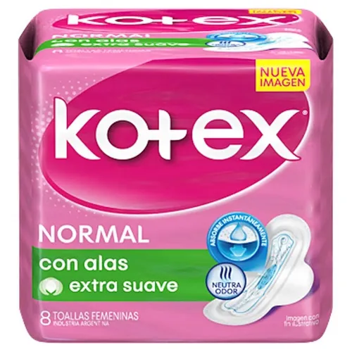 Kotex Normal Con Alas X 8 Toa