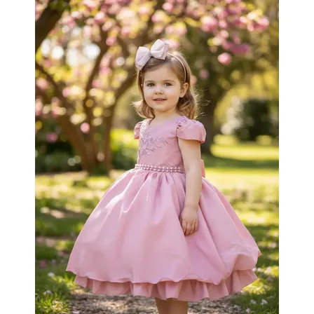 Vestido Infantil Para Festa Formatura Varias Cores E Tiara