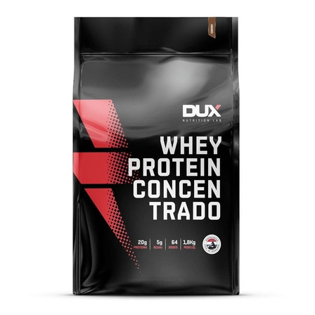 Suplemento em  pó Dux Nutrition  Whey Protein Concentrado proteínas sabor  cookies em saco de 1.8kg