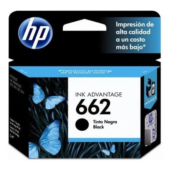 Cartucho Hp 662 Negro  Original 015 1515 1516 2515 2545 2546