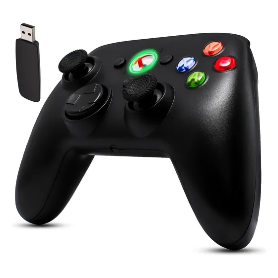 Controle Sem Fio Para Xbox 360 E Computador Recarregável