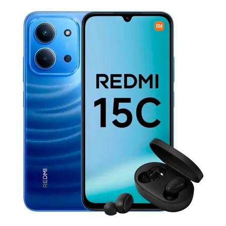 Xiaomi Redmi 15c 256gb 8gb Ram 4g Dual Sim Global + Fone Azul