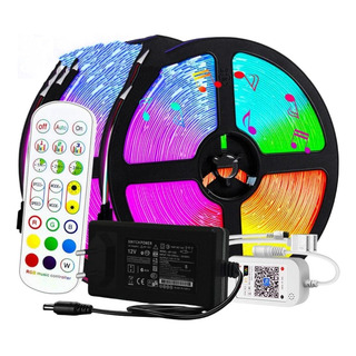 Fita Led 30m Rgb Wifi Controle A Luz Pelo Celular Fita Led 30m Rgb Wifi Controle A Luz Pelo Celular