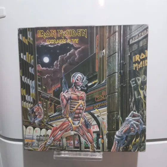 Lp Iron Maiden  Somewhere In Time Usado + Encarte 1986