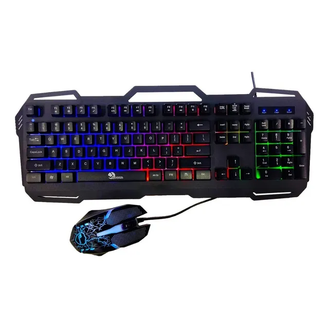 Combo 20 Piezas Kit Gamer Nayal Teclado Y Mouse Ghaj-5