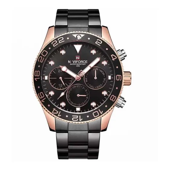 Reloj Naviforce Hombre Calendarios Acero Inoxidable Premium