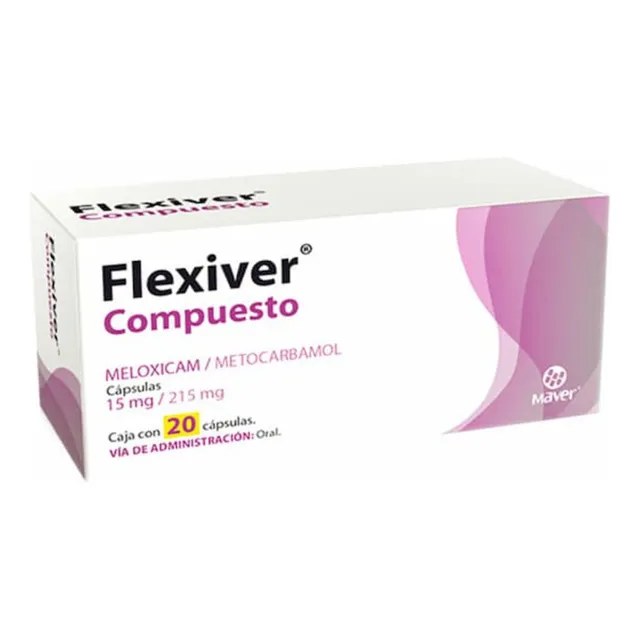 Flexiver Compuesto Cápsula 15 Mg/215 Mg, 20 Cápsulas