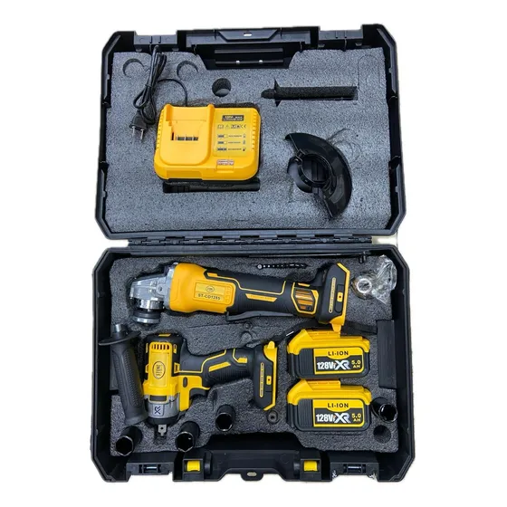 Kit Pulidora Inalambrica 4 1/2 + Llave De Impacto De 1/2 Pro