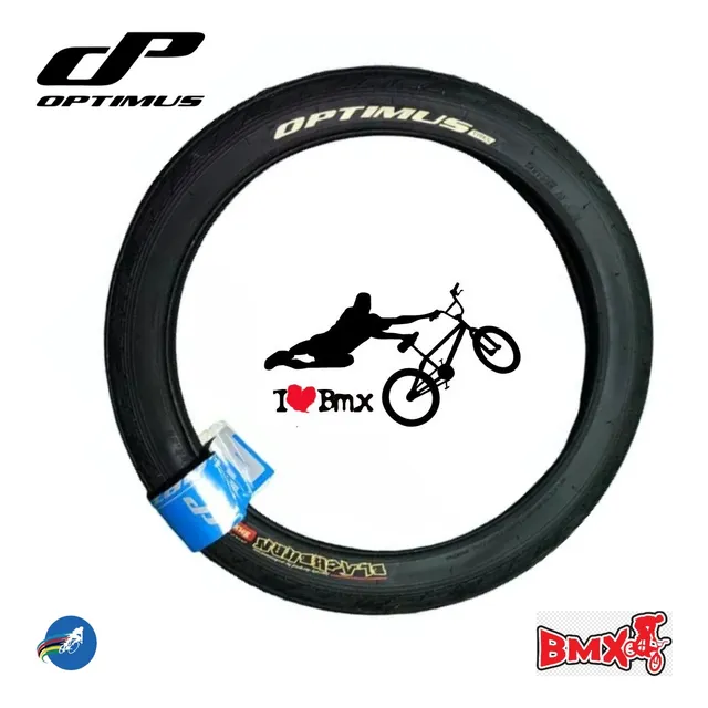 Caucho Para Bicicleta Bmx Rin 20 * 2.35 Optimus Blackburn 