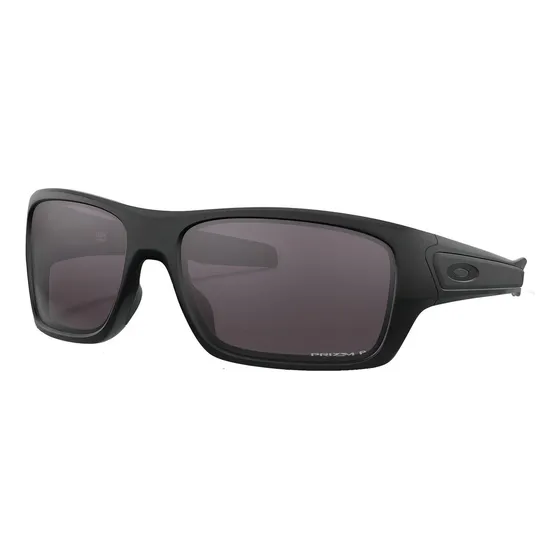 Anteojos de sol polarizados Oakley Turbine talle Standard armazón matte black y lente grey