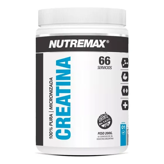 Suplemento Creatina Nutremax 100% Pura Micronizada 200g Jmp 