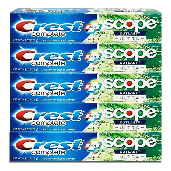 5 Crema Dental Crest Plus Scope X 178g - g a