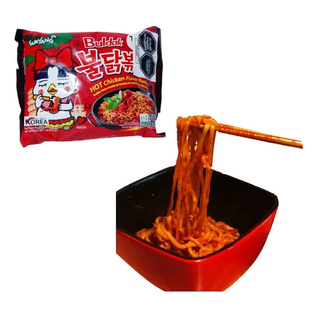 Fideos Ramen Buldak Sabor Pollo Salsa Tomate 140gr Samyang