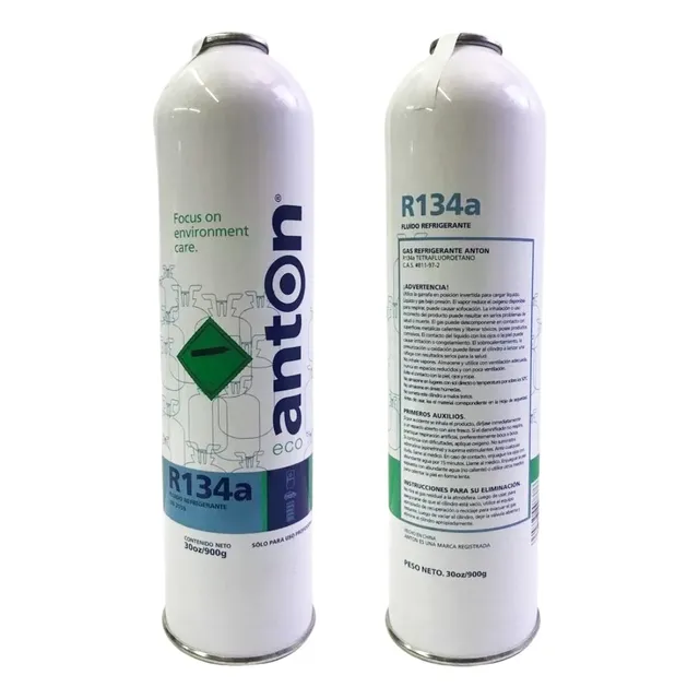 Gas Garrafa Lata Refrigerante Automotor R134a 900g Anton
