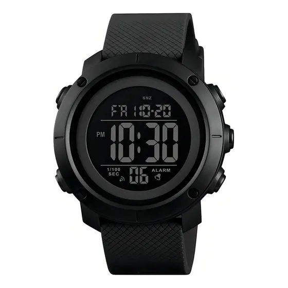 Relógio Masculino Esportivo Skmei 1426 Digital Original Led Cor da correia Preto Cor do bisel Preto Cor do fundo Preto