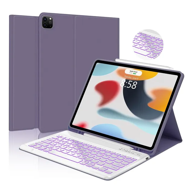Teclado Magnético iPad Pro 12.9 Gen 3-6 Con Retroiluminación